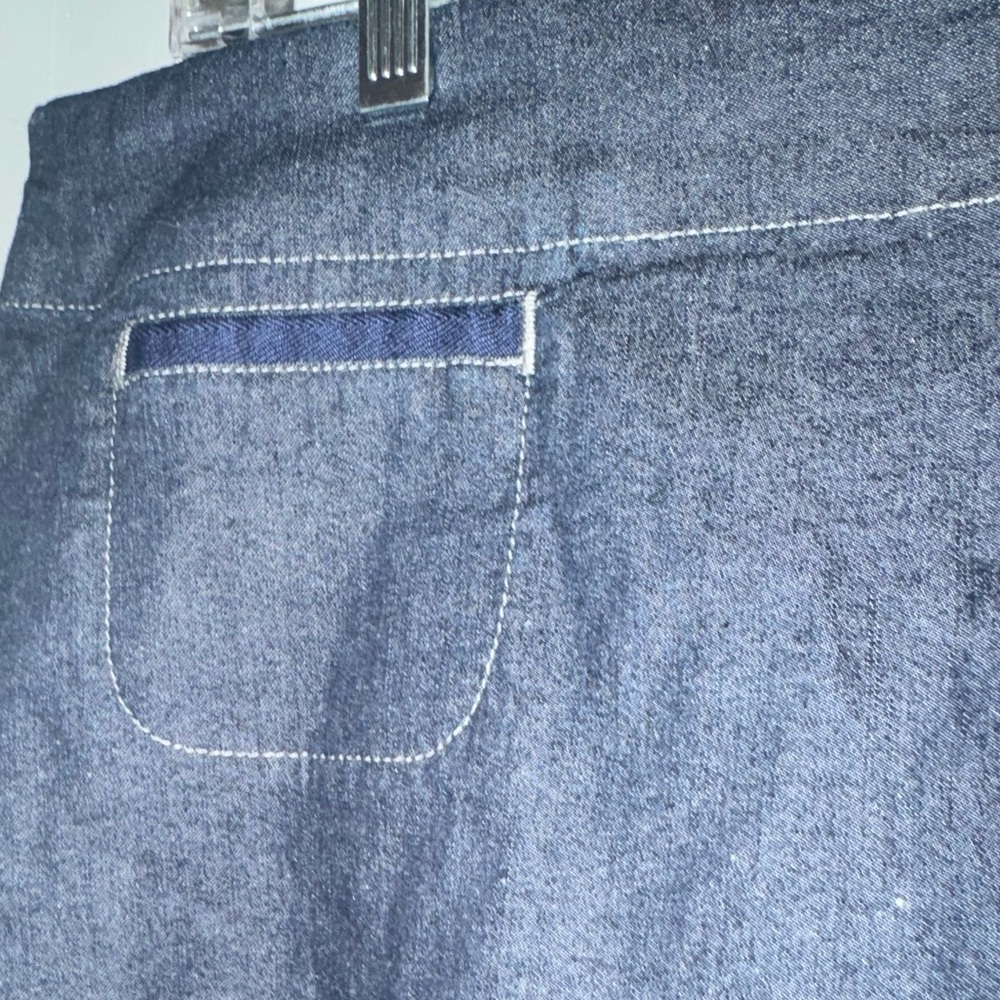 Eileen Fisher A Line Denim Stretch Skirt Size XL NWT - Picture 5 of 8